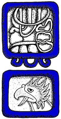 Mayan Aztec glyph for Men by Michael Giza